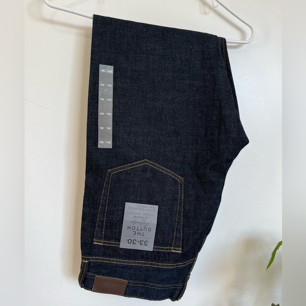 J Crew slim straight selvedge jeans, size 33/30, new with tags